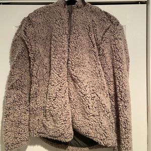 hooded sherpa jacket